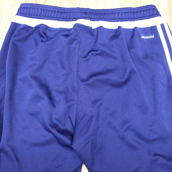 ADIDAS CLIMACOOL Mens POLYESTER ATHLETIC PANTS NAVY & WHITE Sz LARGE, L - Picture 6 of 6